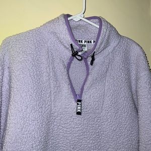Pink Sherpa pullover